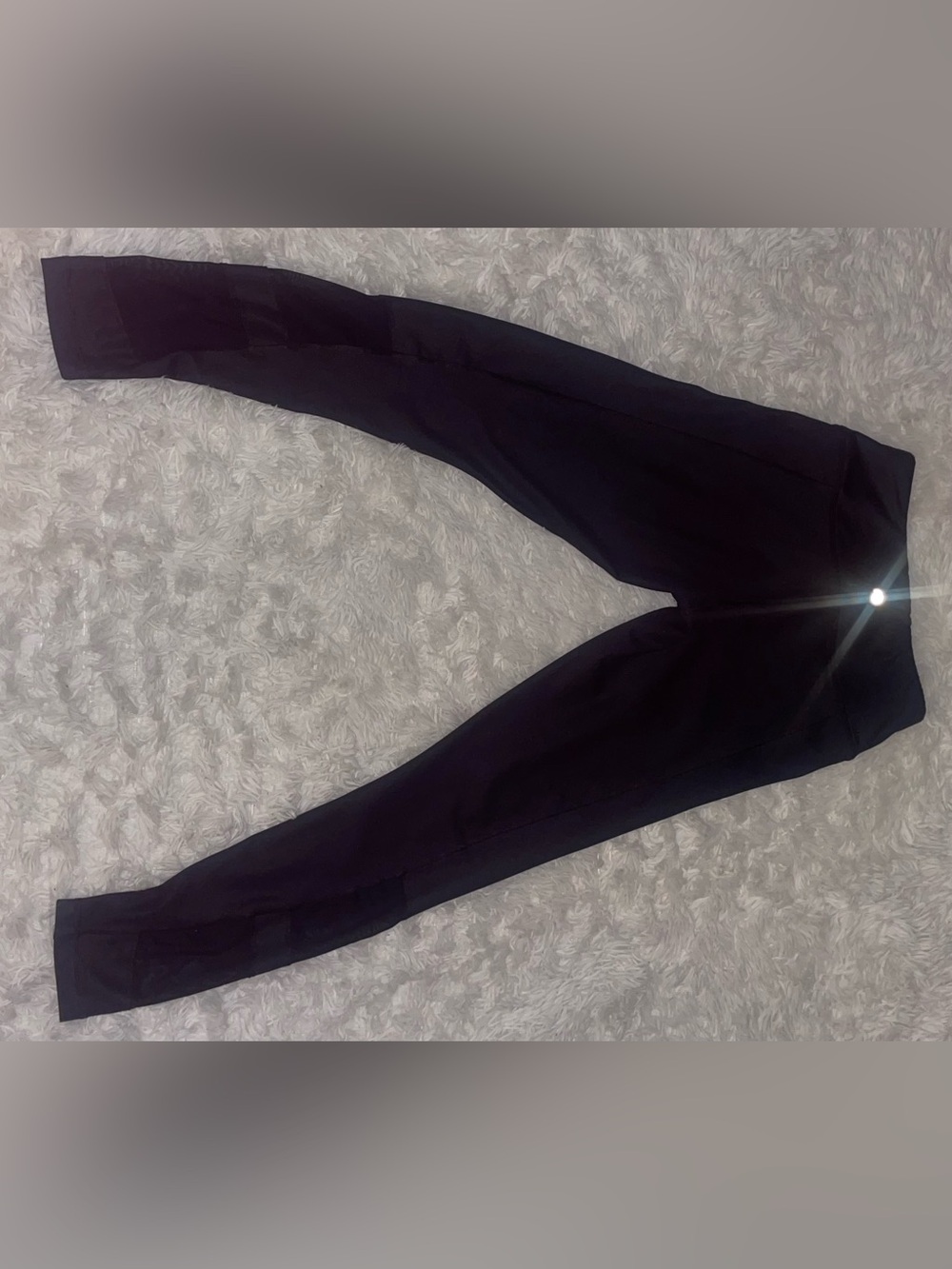 90 Degree By Reflex Black High-Waist Leggings and mesh calf